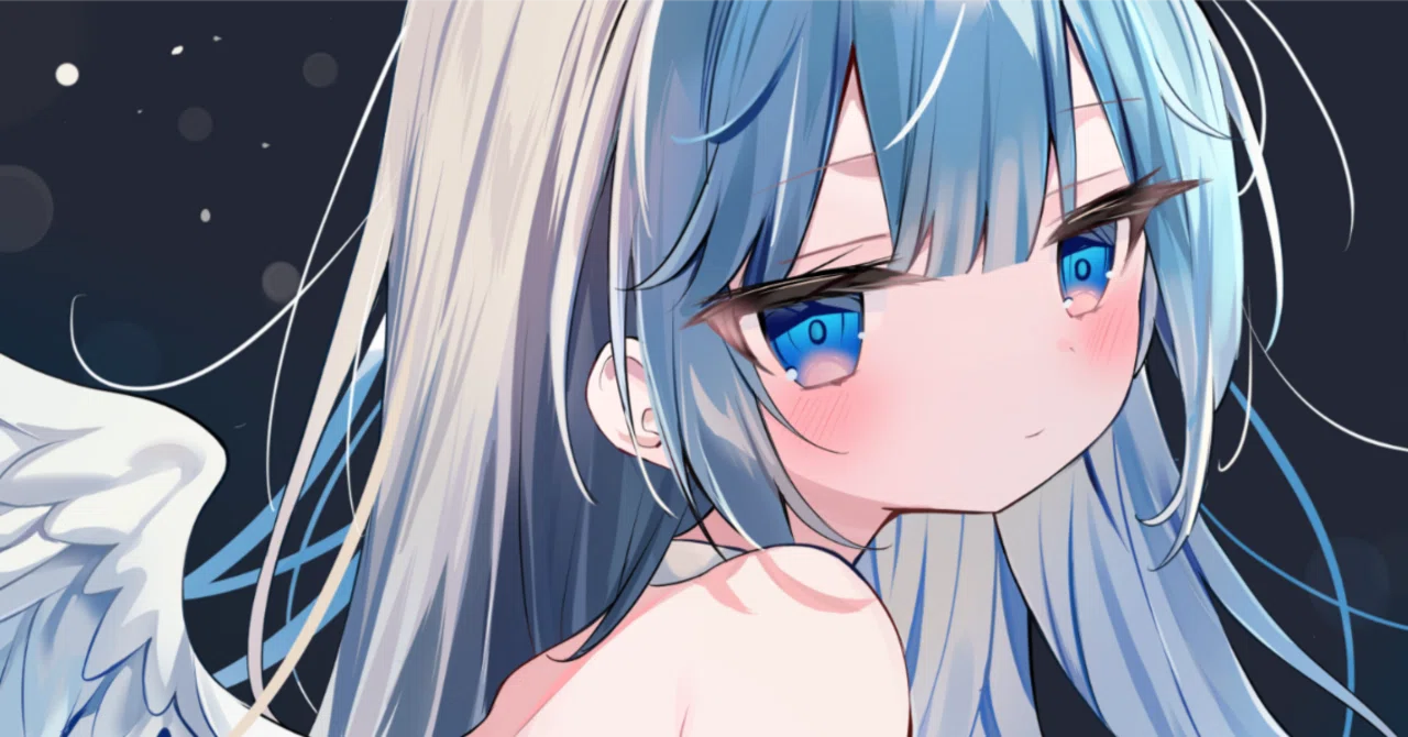 イラスト制作】 お題『翼×振り返る』を描くよ｜イラストカフェ『ゆきみ 