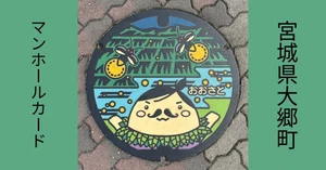 マンホールカード宮城県 大郷町 誤植、訂正後2枚セット 【公式通販】