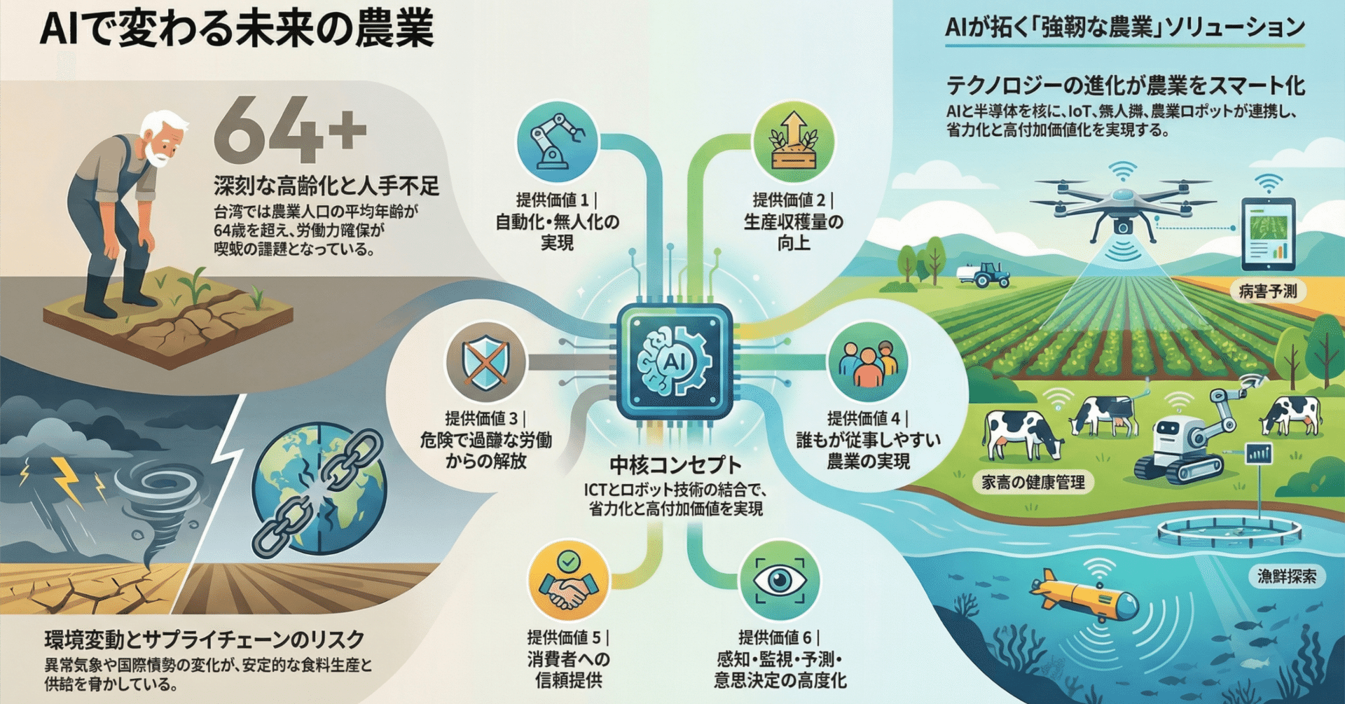 農業技術体系 研究深堀ラジオ】AIが農業を救う？台湾発「新農業」が描く驚きの未来と