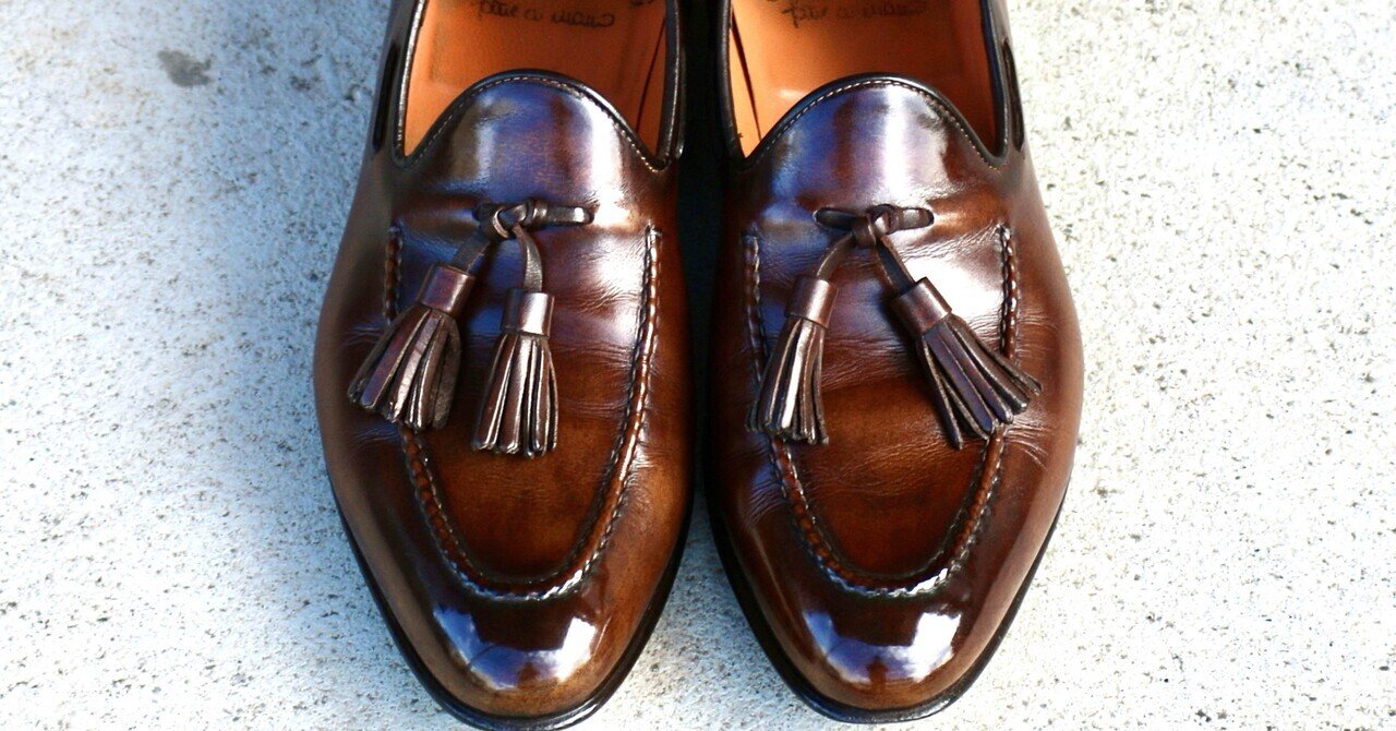 Santoni タッセルローファー｜りんりん