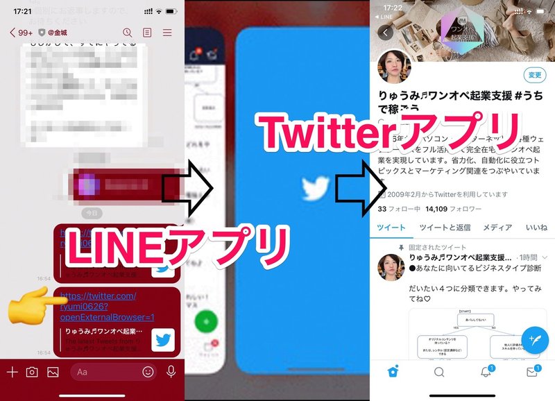 Lineからtwitterアプリを開く方法 ニハチマスターズ Note Lineからtwitterアプリを開く方法 ニハチマスターズ Note