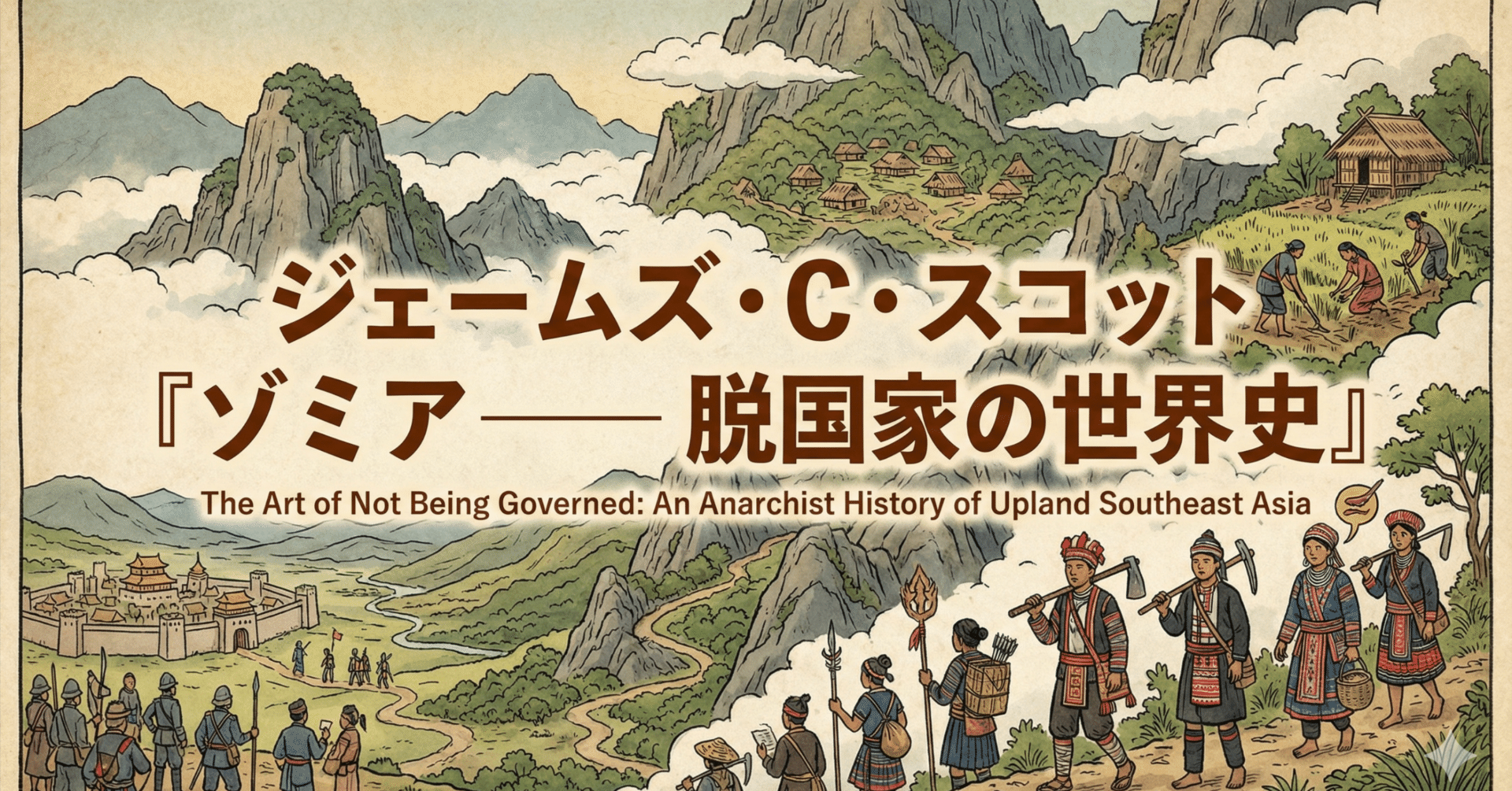 NotebookLM】ジェームズ・C・スコット『ゾミア――脱国家の世界史