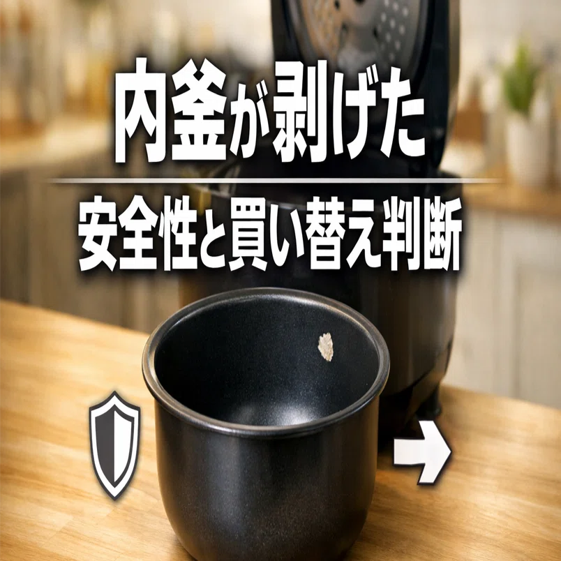 炊飯器の内釜が剥げたときの安全性と買い替え判断 内釜交換の目安も