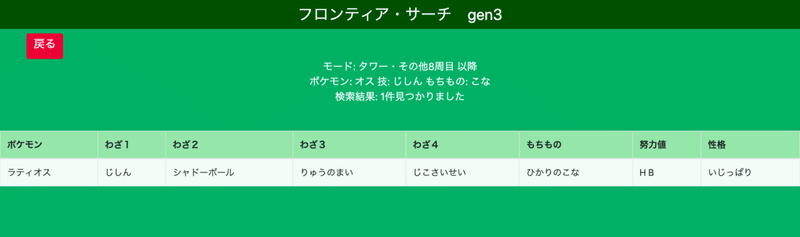 Php Mysqlでポケモン エメラルドのフロンティア検索ツールを作ってみた Fumi Note