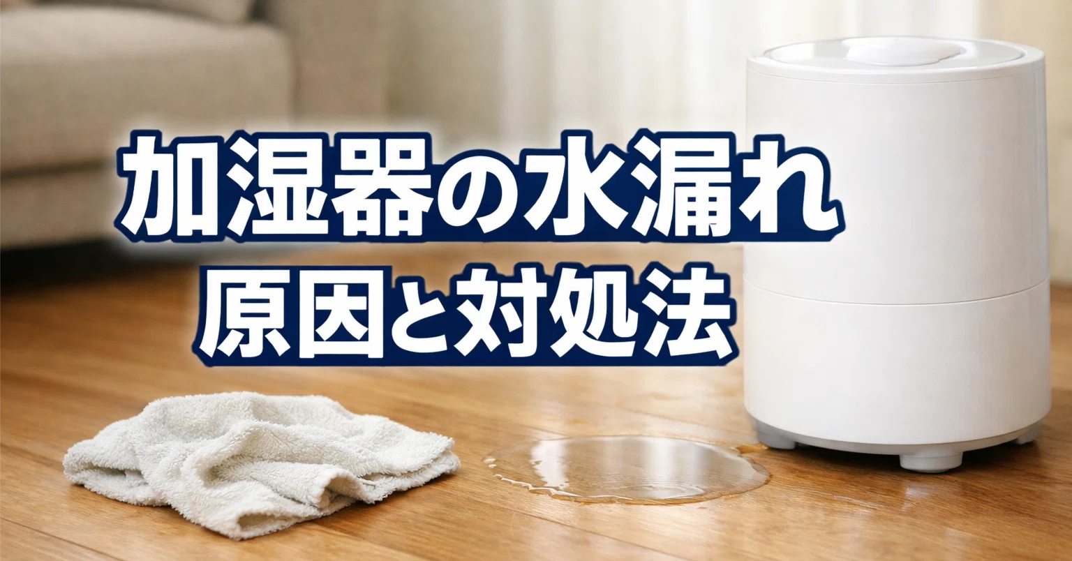 加湿器の水漏れ 原因と対処法 タンク パッキン 受け皿を場所別に