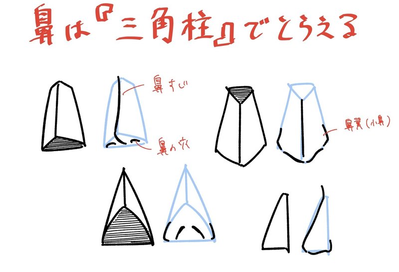 人体の作画 鼻の描き方 Jo Note