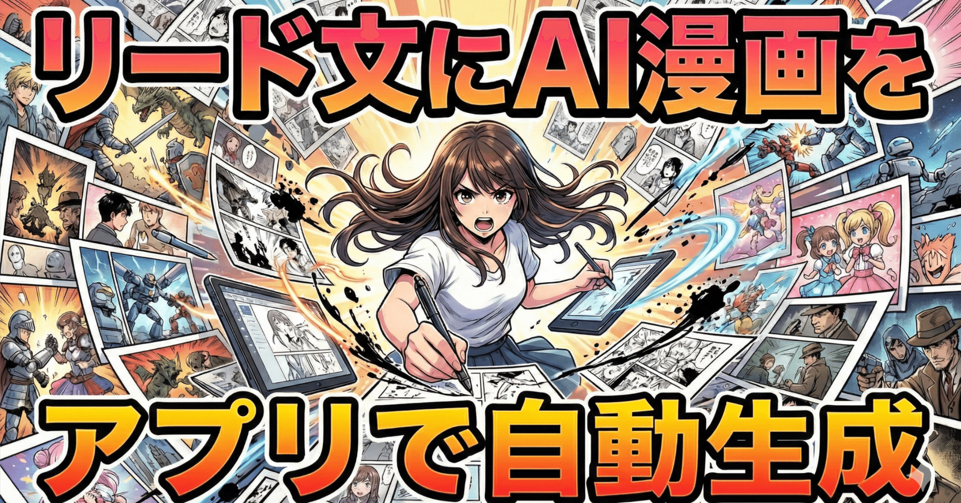 AI漫画生成】Gemini ナノバナナProでAIリード4コマ漫画をつくる