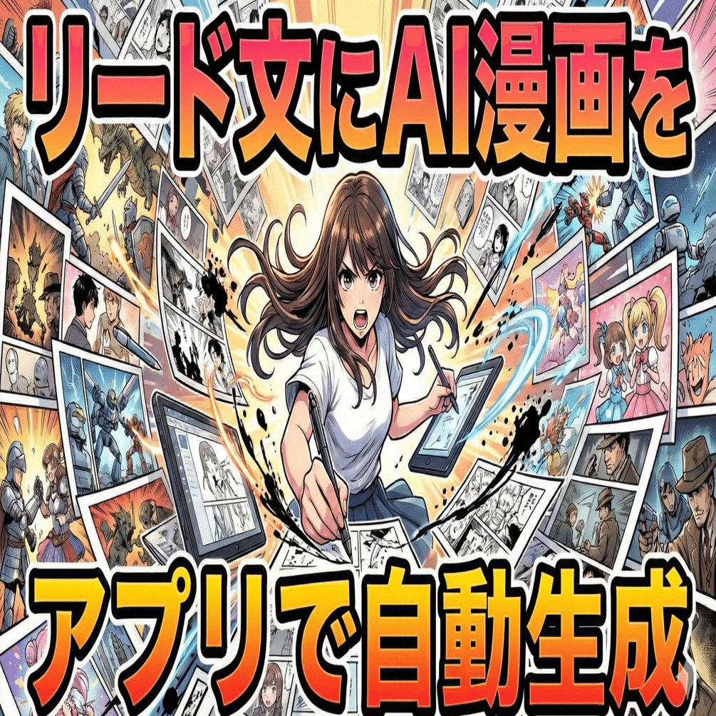 AI漫画生成】Gemini ナノバナナProでAIリード4コマ漫画をつくる