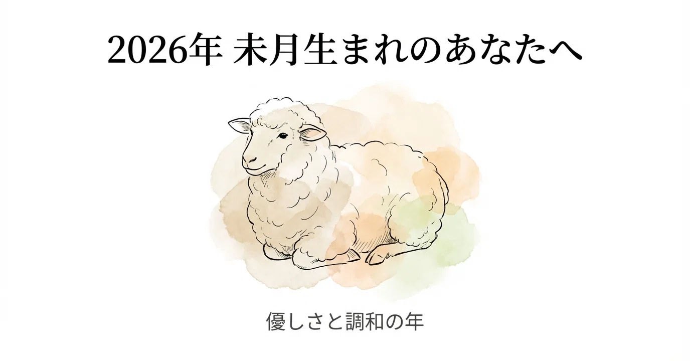 四柱推命】6月生まれ（未月）の2026年運勢と過ごし方のアドバイス｜が