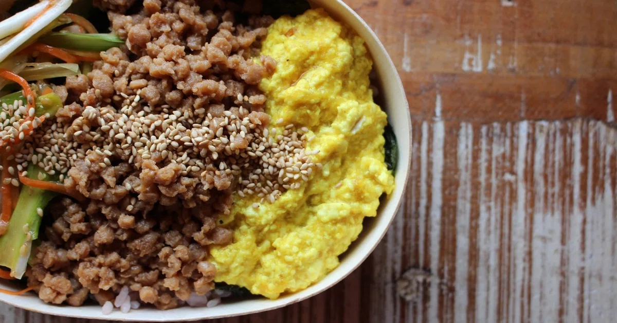 [Cooking Time: 25 min] Easy to Try! VEGAN Menu, Chicken-Style Soboro 3 ...