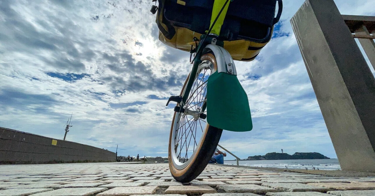 BROMPTON 折りたたみ自転車 青