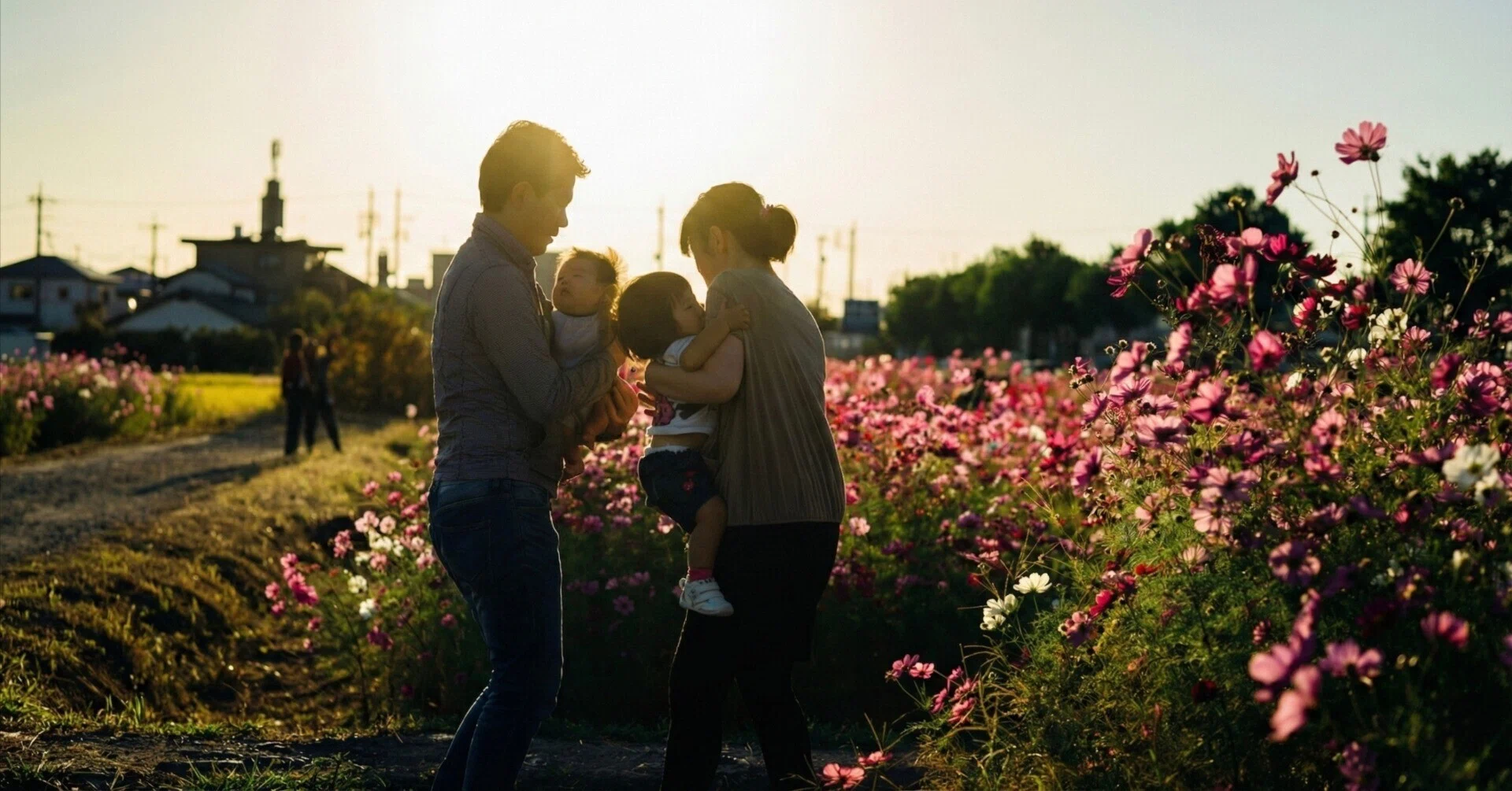 夕暮れの秋桜をSIGMAで撮る｜城山公園の秋の光（愛知）｜Sakak