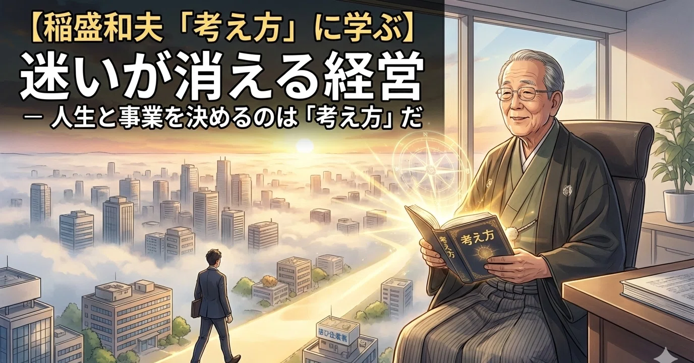 稲盛和夫「考え方」に学ぶ】迷いが消える経営 - 人生と事業を決める
