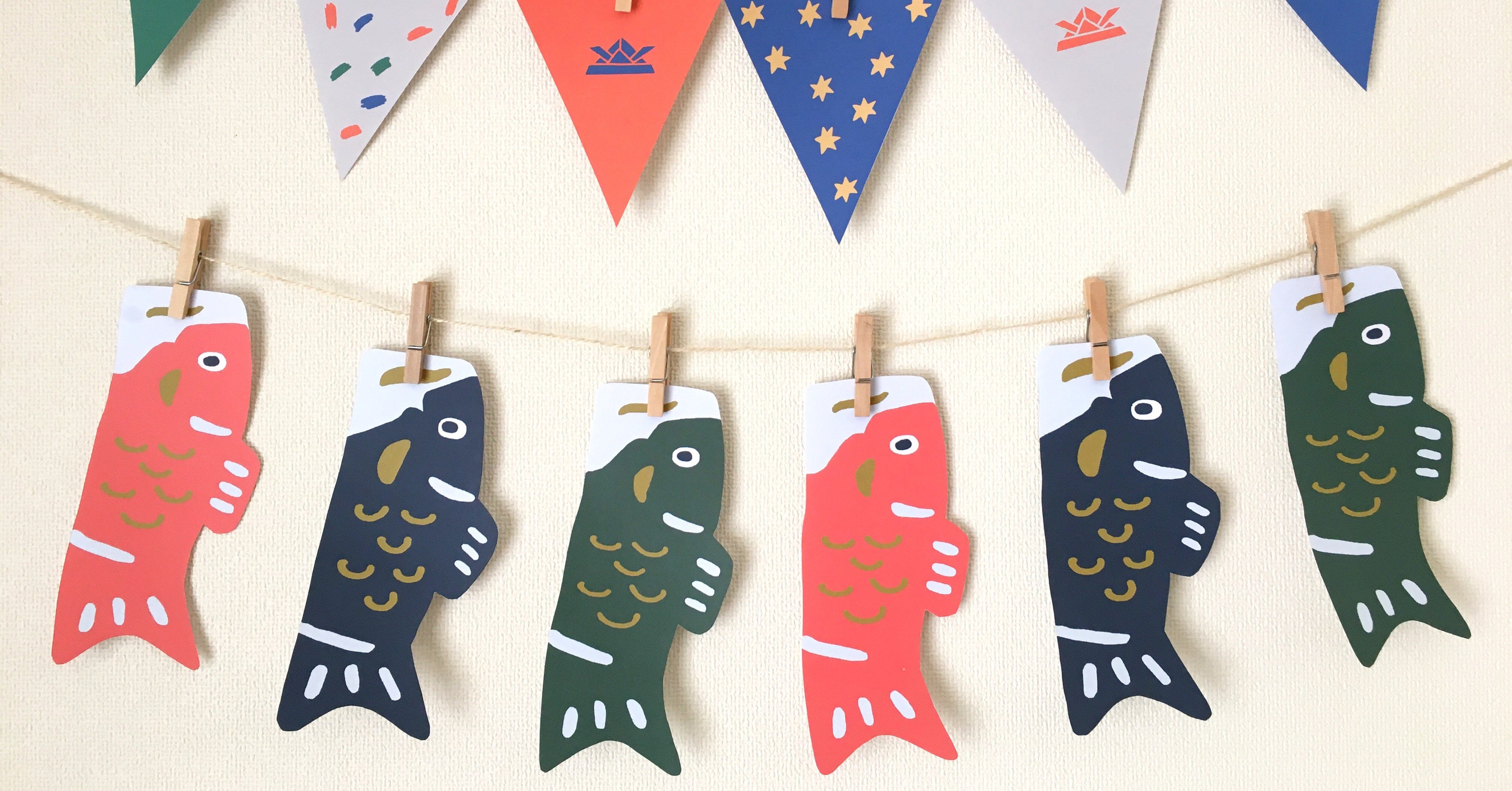 無料テンプレートで こいのぼり 作る ばたたけんち Note