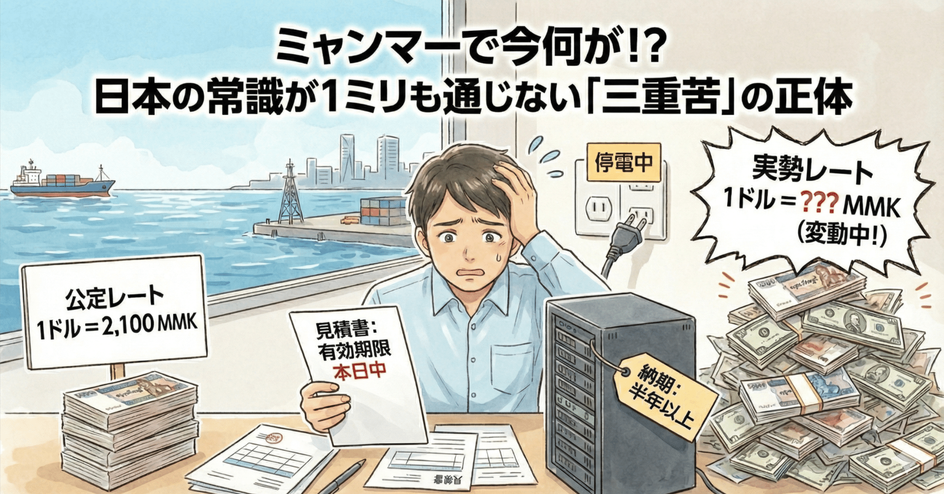 ミャンマー🇲🇲で今何が！？：日本の常識が1ミリも通じない「三重苦」の正体｜知識ゼロから始める海外IT🇸🇬