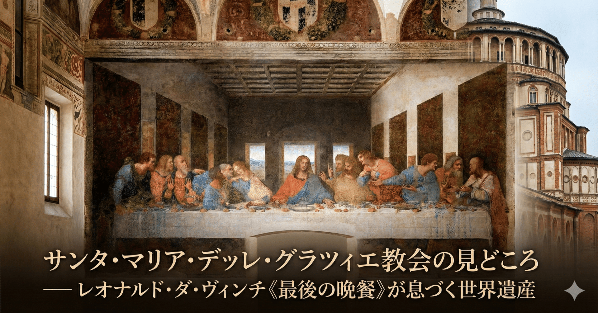 旅行】サンタ・マリア・デッレ・グラツィエ教会の見どころ｜宗像 勇希