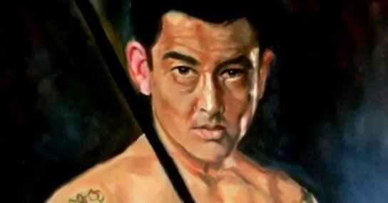 一日一絵（40）高倉健さんを描く。｜都志良三