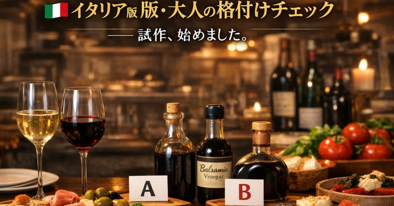 Italian-style Adult Rating Check: Trial Run Begins!｜ホソピーのイタリア郷土料理🍴