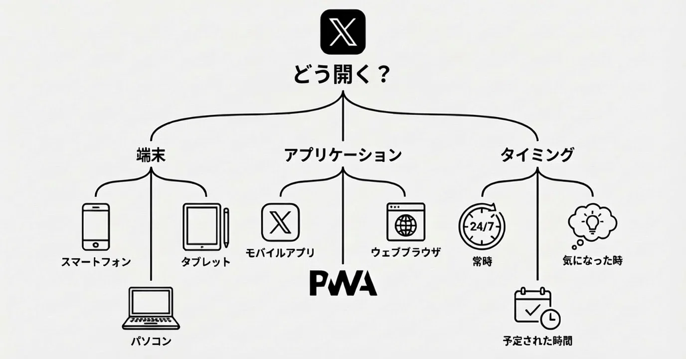X（旧 Twitter）の「開き方」について｜normalsalt