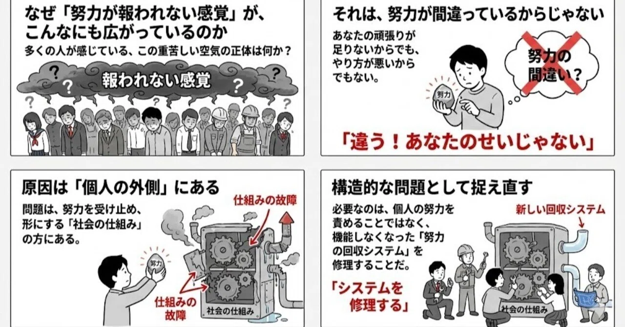 なぜ「努力が報われない感覚」が、こんなにも広がっているのか――それは