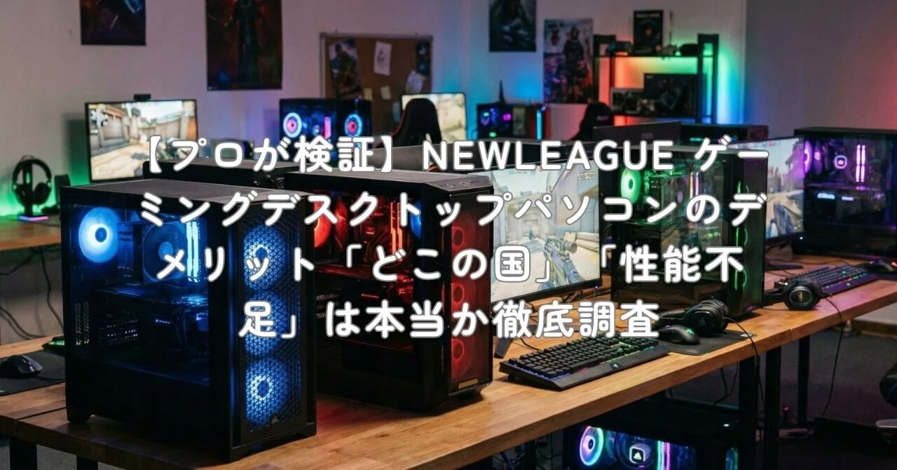プロが検証】NEWLEAGUE ゲーミングデスクトップパソコンのデメリット 