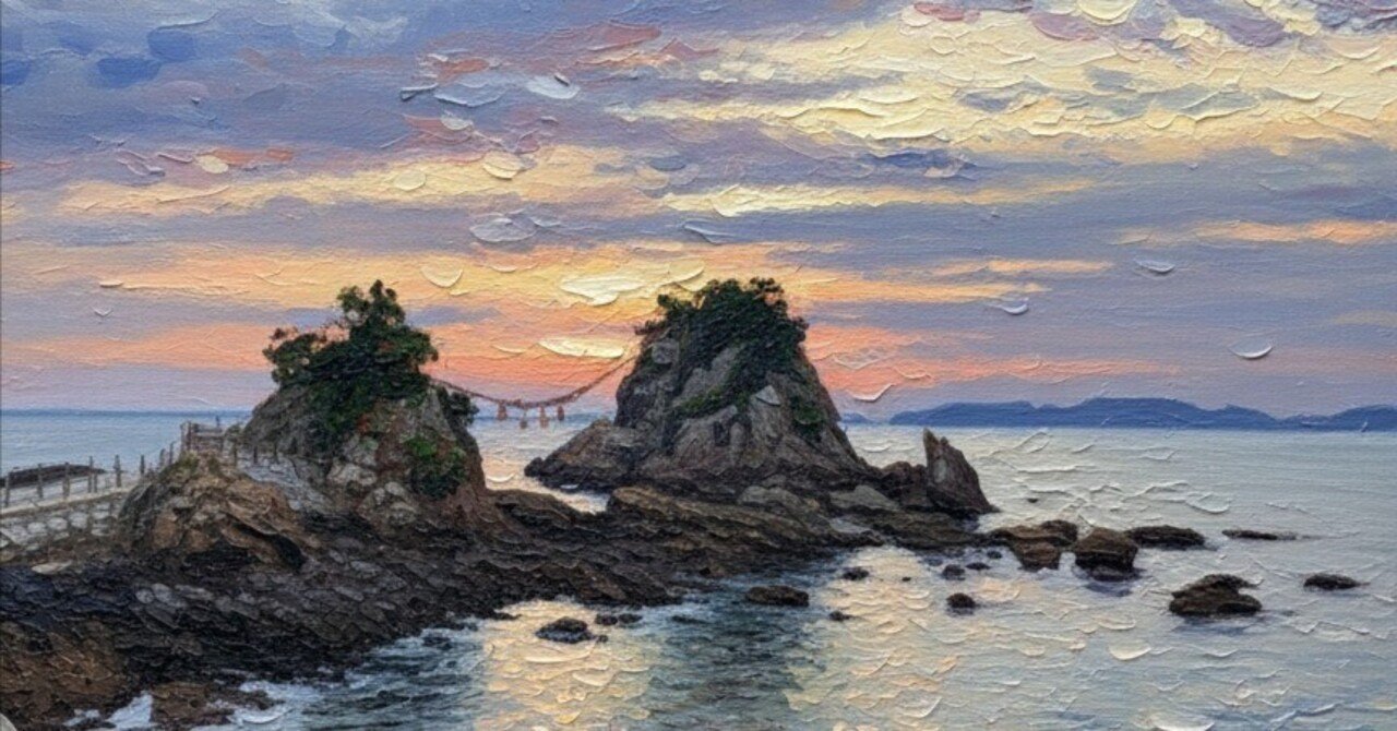 残照の夫婦岩｜Kei