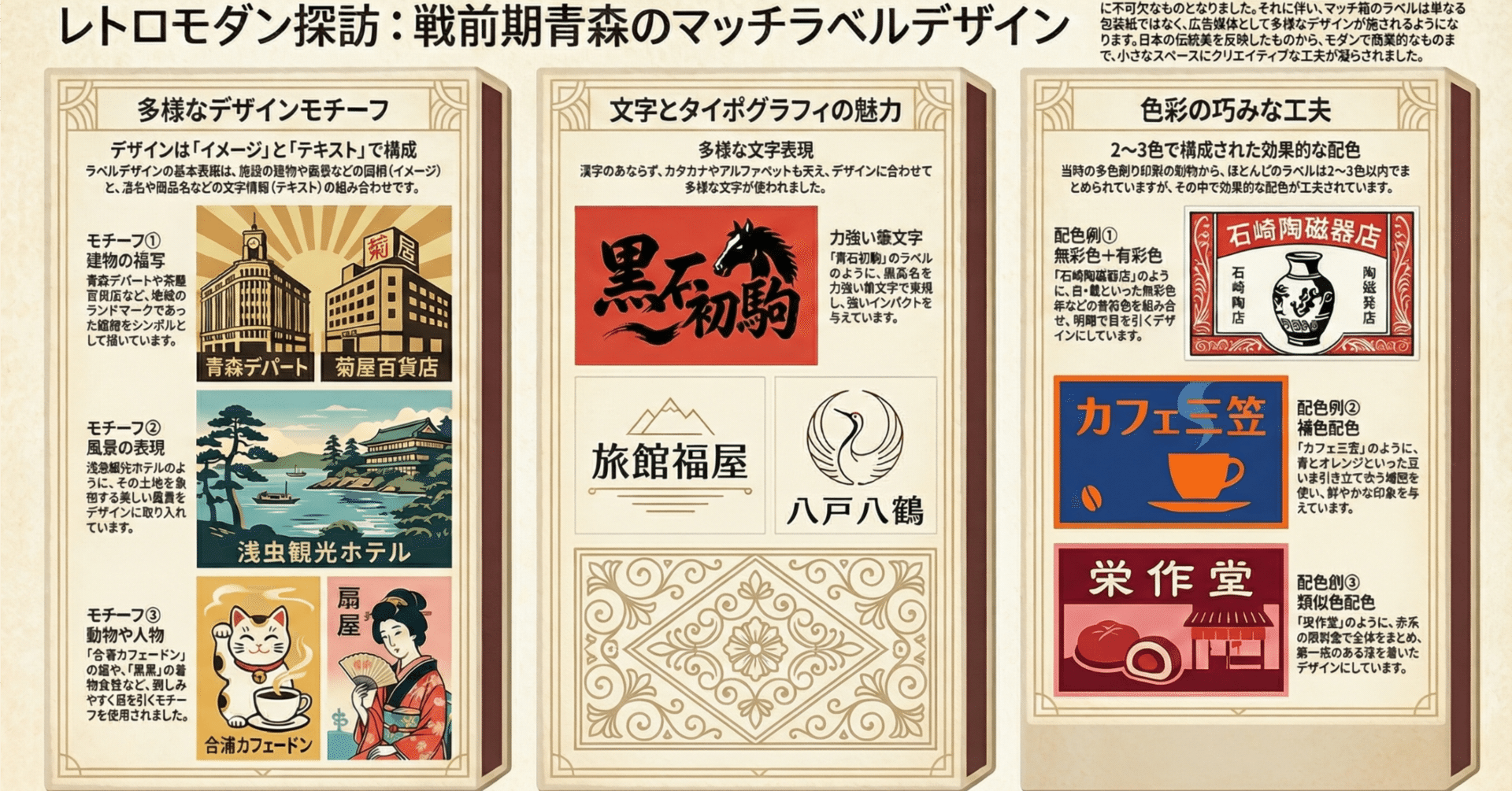 小さなタイムマシン:一枚のマッチラベルで旅する、戦前の青森|青森 小さなタイムマシン:一枚のマッチラベルで旅する、戦前の青森|青森