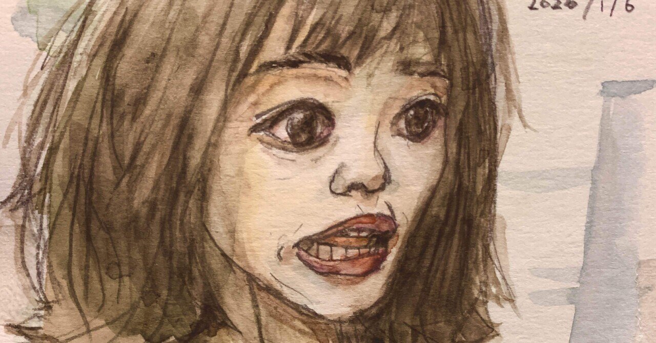 【水彩画】作者、題名とも不明 岩脇哲也 水彩画 題名不明 - メルカリ