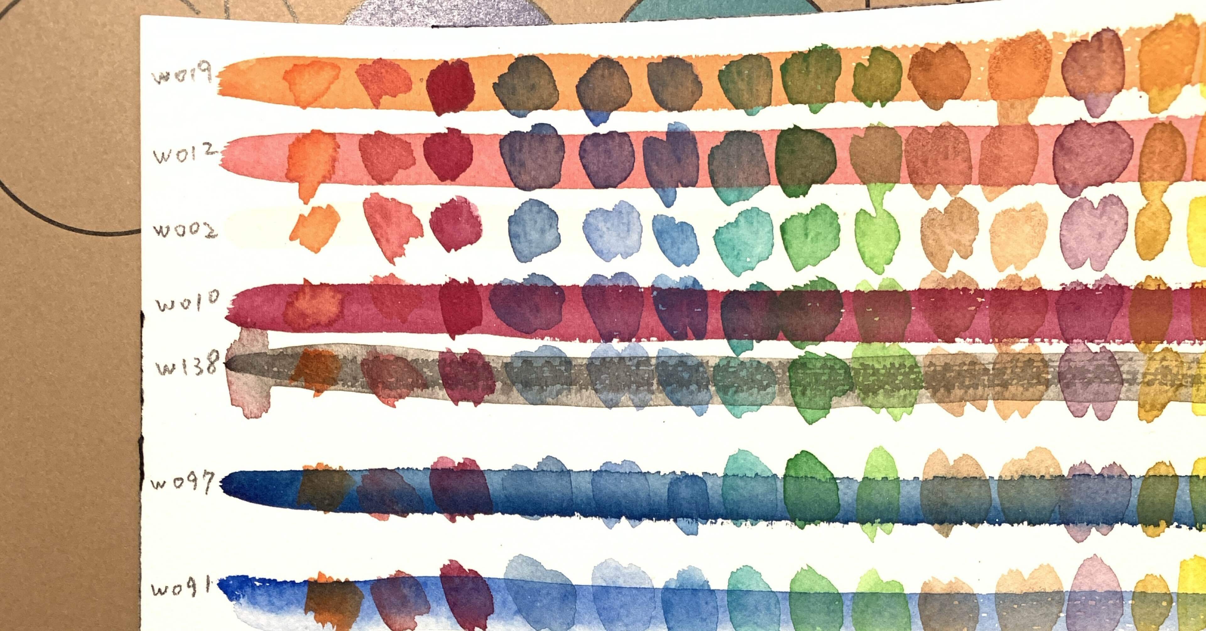 水彩 色見本｜[かつみと]イラスト練習記