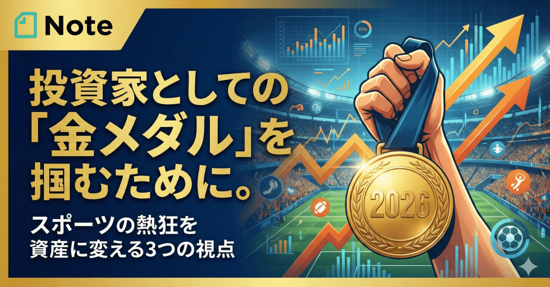 2026年、投資家としての「金メダル」を掴むために。スポーツの熱狂を資産に変える3つの視点｜日本個別株デューデリジェンスセンター