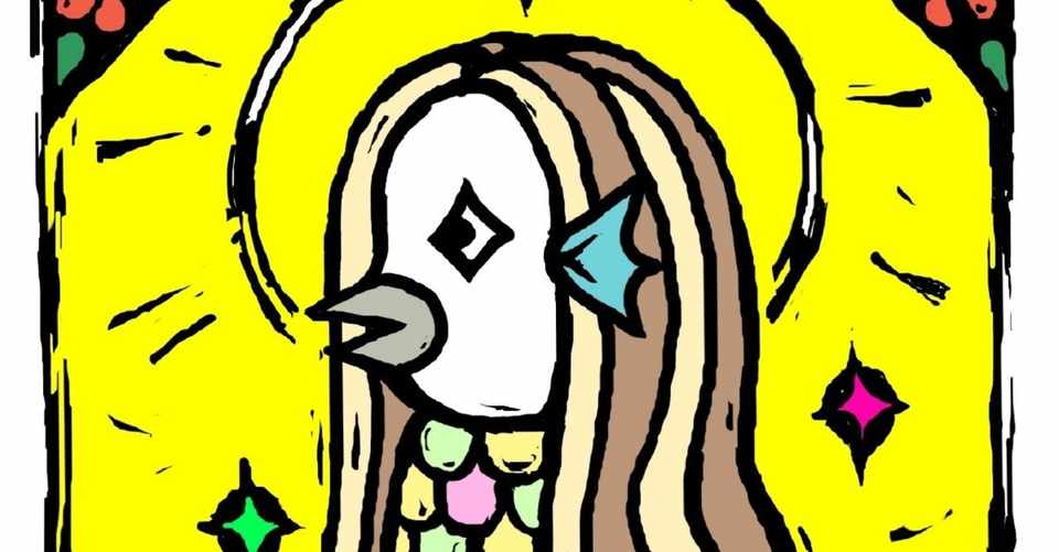 アマビエの塗り絵 Makura Note