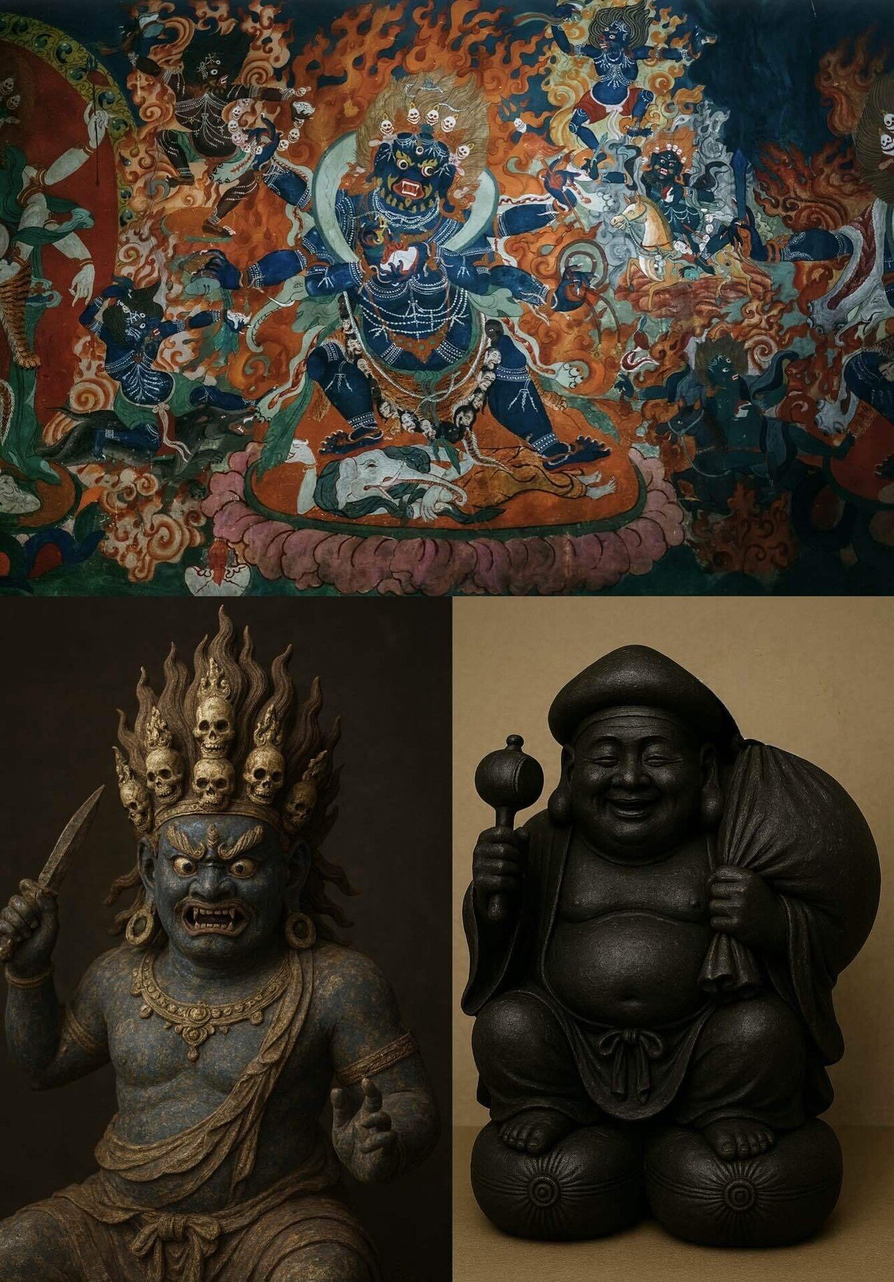 大黒天 ～闇を飲み込み、福を吐き出すブラックホールのような神～破壊