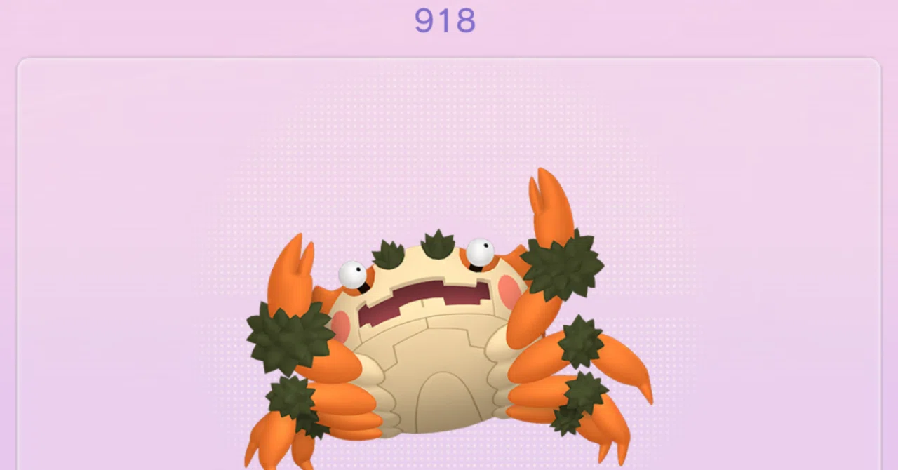 ポケモンGO図鑑918匹目ガケガニ登録完了｜BYYP