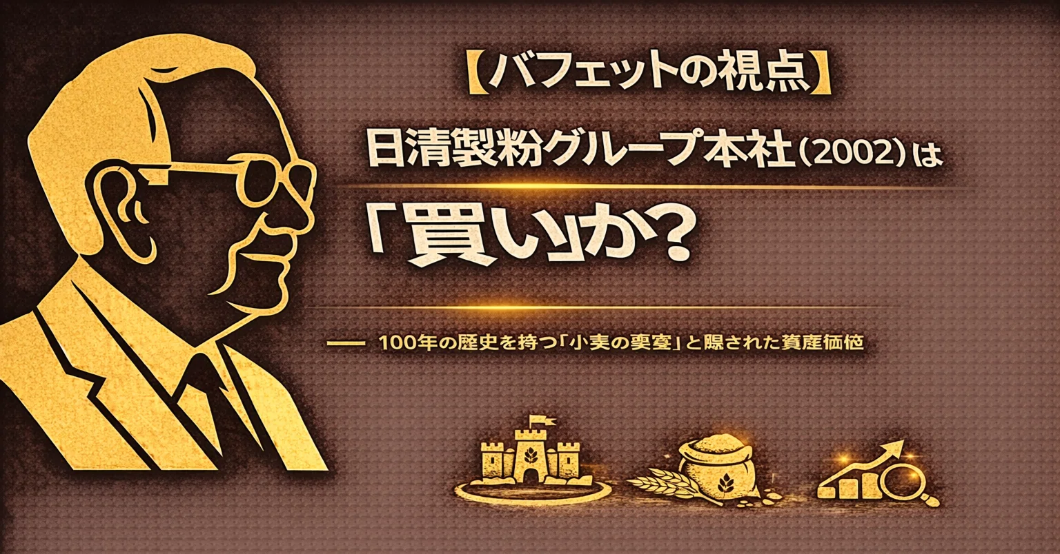 バフェットの視点】日清製粉グループ本社（2002）は『買い』か？ — 100