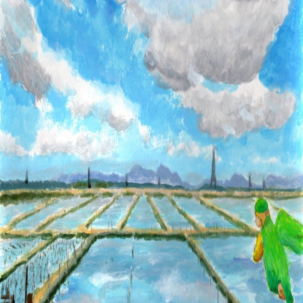 カレンダーの絵（4月から6月）｜碧緑（あおみどり）