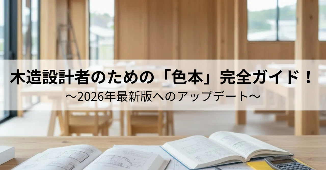 完全保存版】木造設計者のための「色本」完全ガイド！｜髙橋秀樹