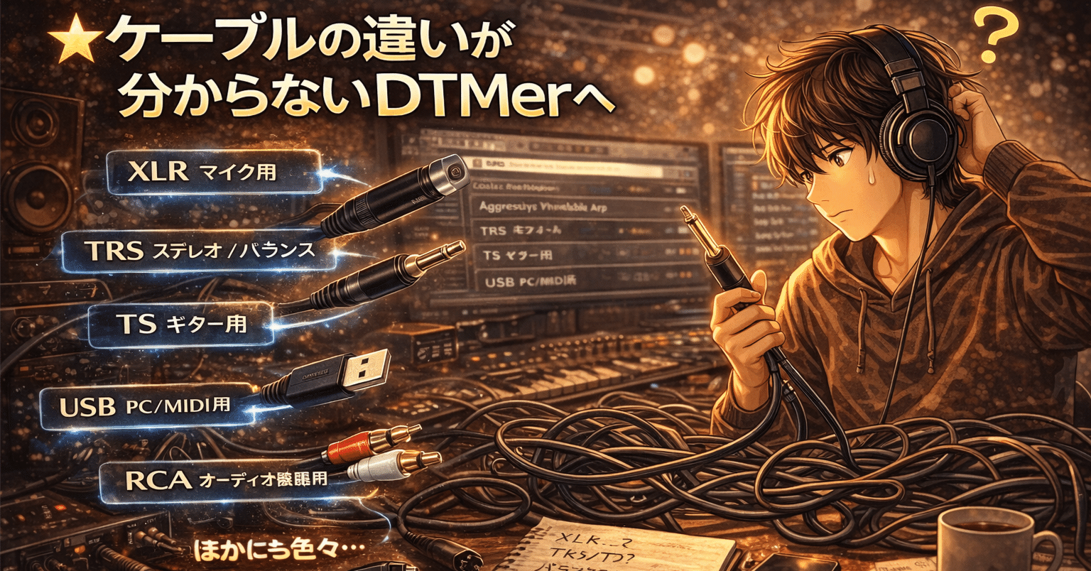 DTM🔰】ケーブルの違いが分からないDTMerへ｜MCKnT🇯🇵켄토ケント