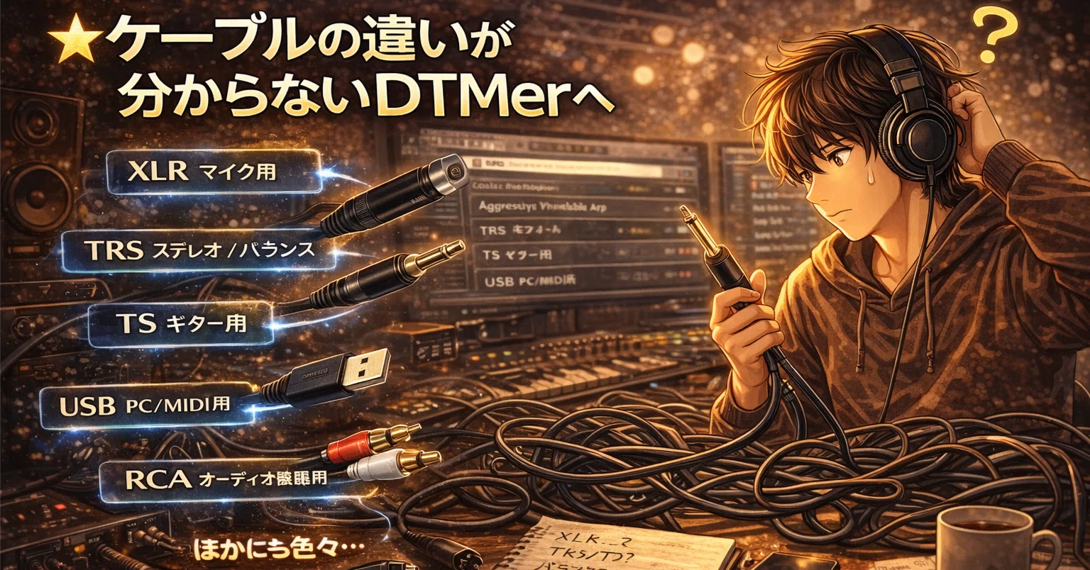 DTM🔰】ケーブルの違いが分からないDTMerへ|MCKnT🇯🇵켄토ケント DTM🔰】ケーブルの違いが分からないDTMerへ|MCKnT🇯🇵켄토ケント