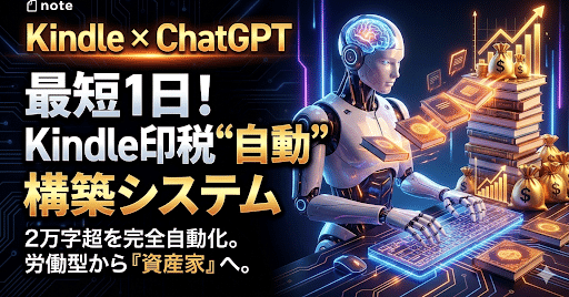 Kindle爆速執筆セット】AIに2万字丸投げ！最短1日で印税モンスターを