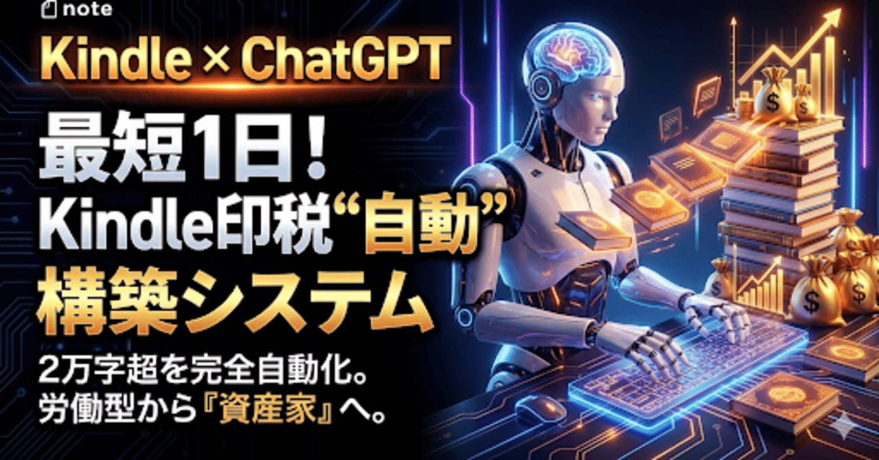 Kindle爆速執筆セット】AIに2万字丸投げ！最短1日で印税モンスターを
