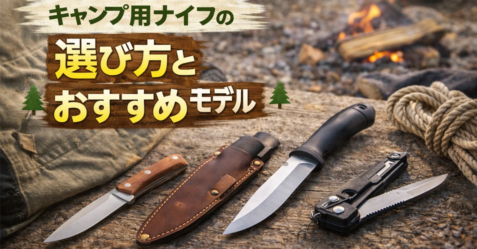 How to Choose a Camping Knife and Recommended Models｜佐々木誠 