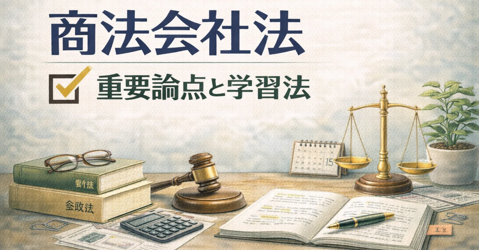 行政書士試験 商法会社法編：最短合格！超重要論点と効率的学習法を 