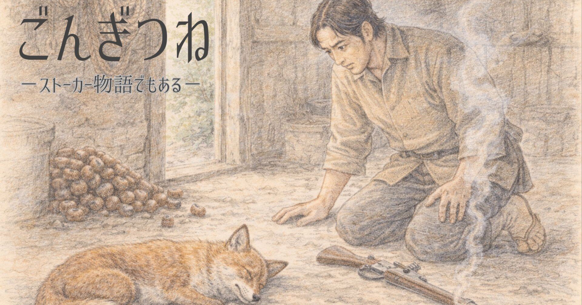 ごんぎつね』「兵十＝美女、ごん＝変態男」はストーカーの図だよ｜この