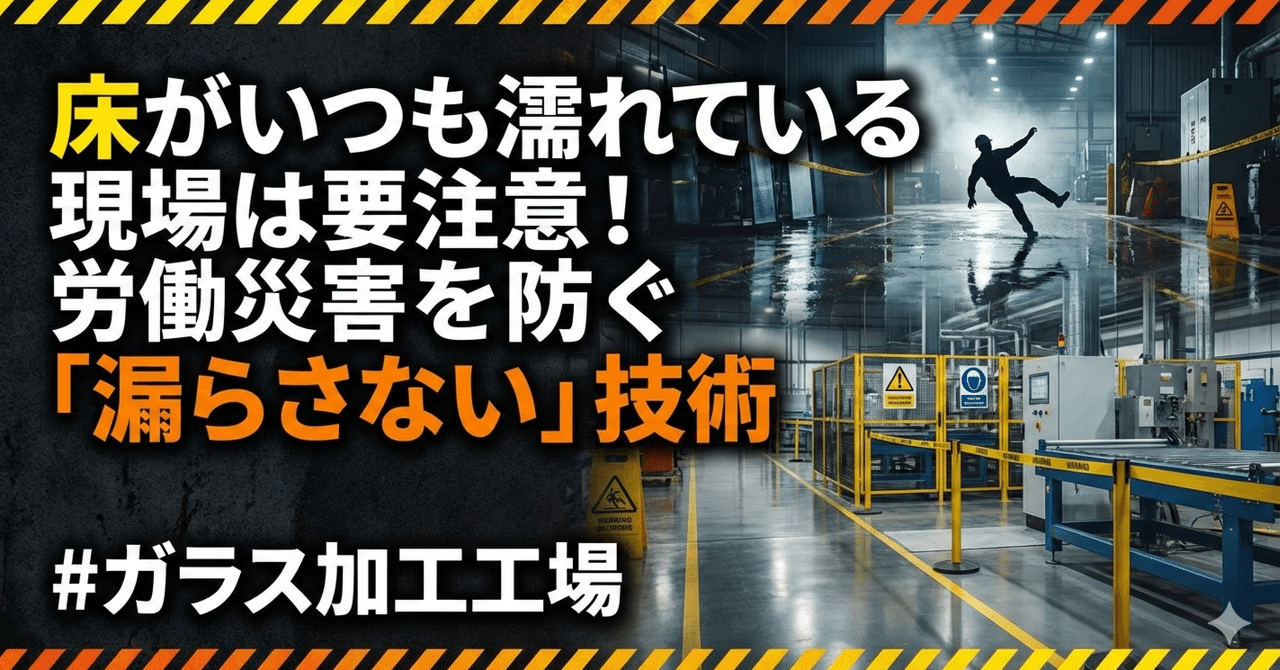 床がいつも濡れている現場は要注意!労働災害を防ぐ「漏らさない」技術