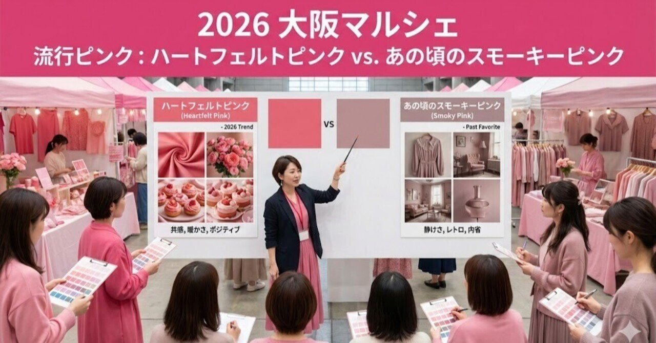 2026年トレンド】大阪のマルシェで「くすみピンク」はなぜ難しかった