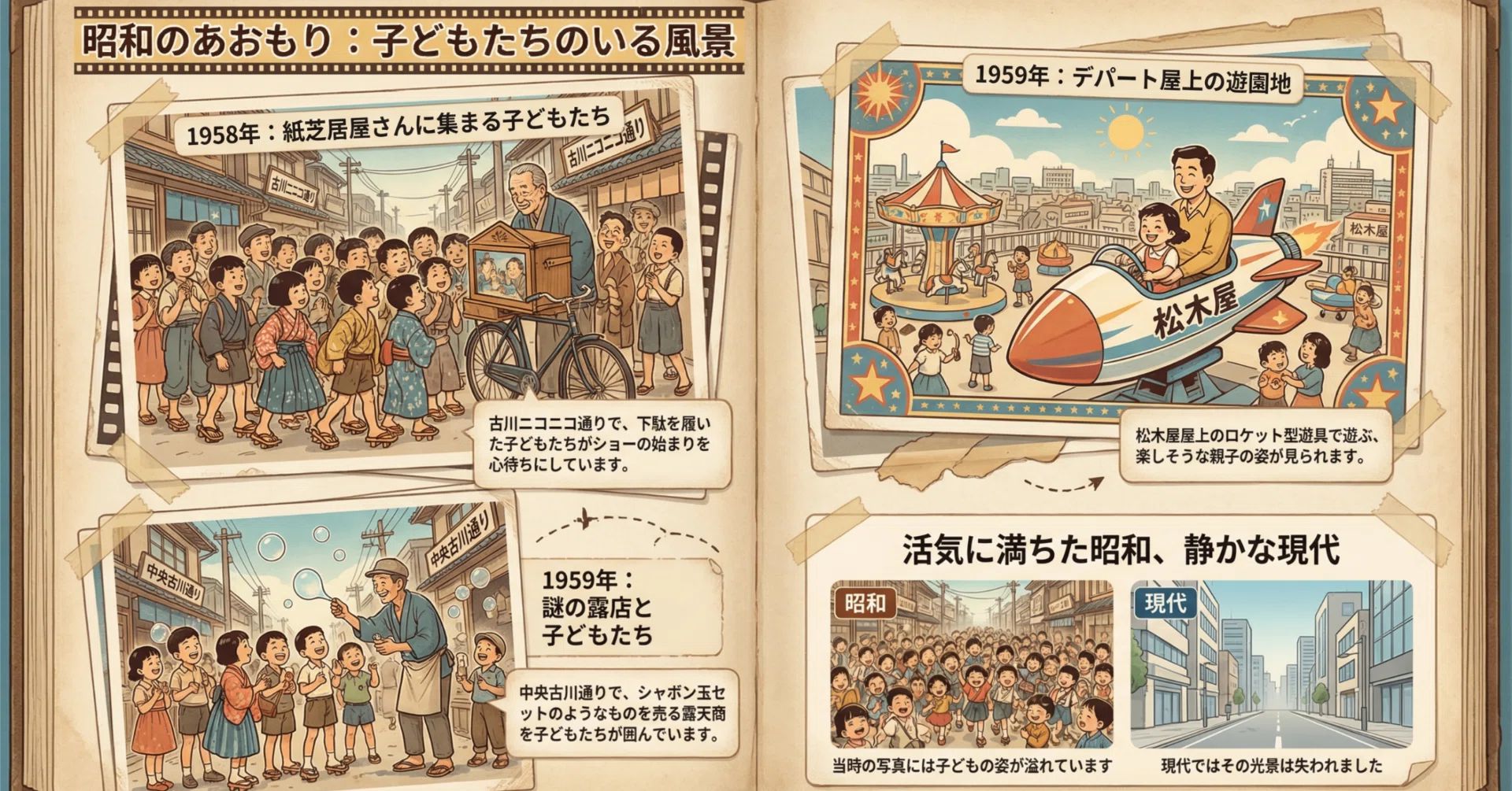 昭和の記憶を写す三枚の光景：写真が語る青森の子供たち｜青森太郎