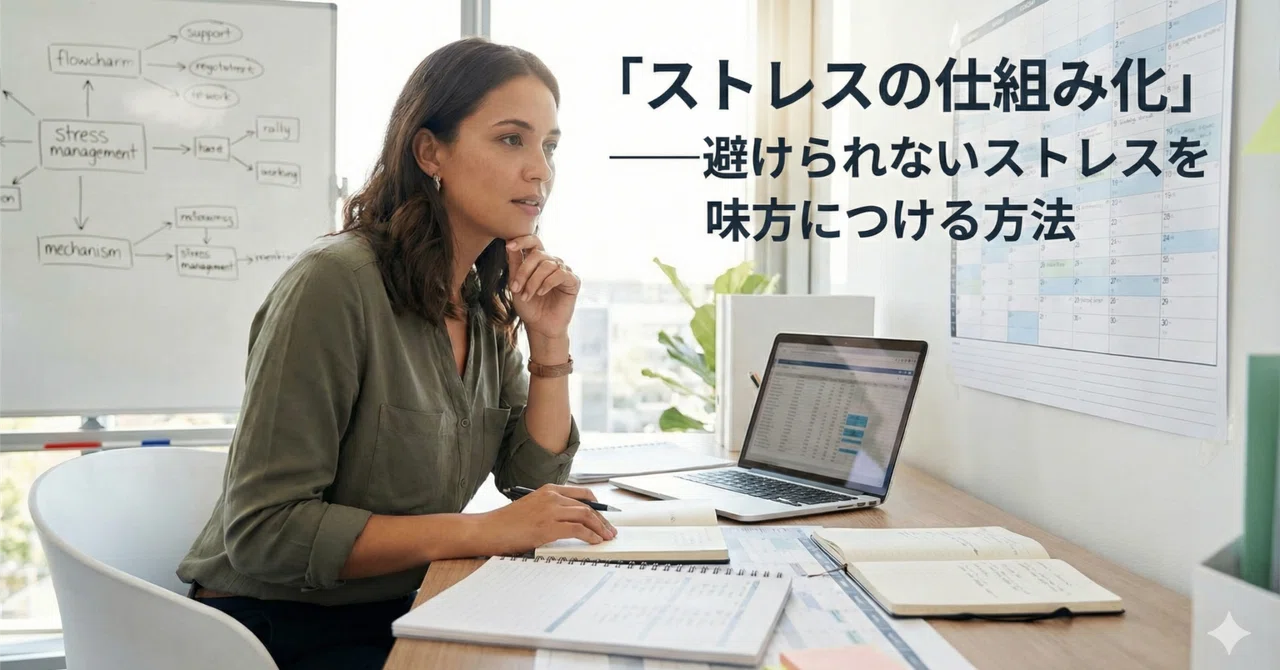 「ストレスの仕組み化」——避けられないストレスを味方につける方法｜働きたくない