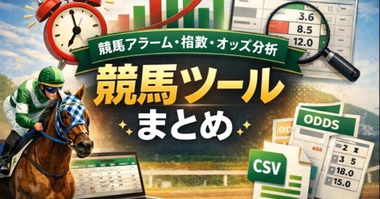 競馬ツール】公開している競馬ツールまとめ｜にゃみ@競馬予想AI分析
