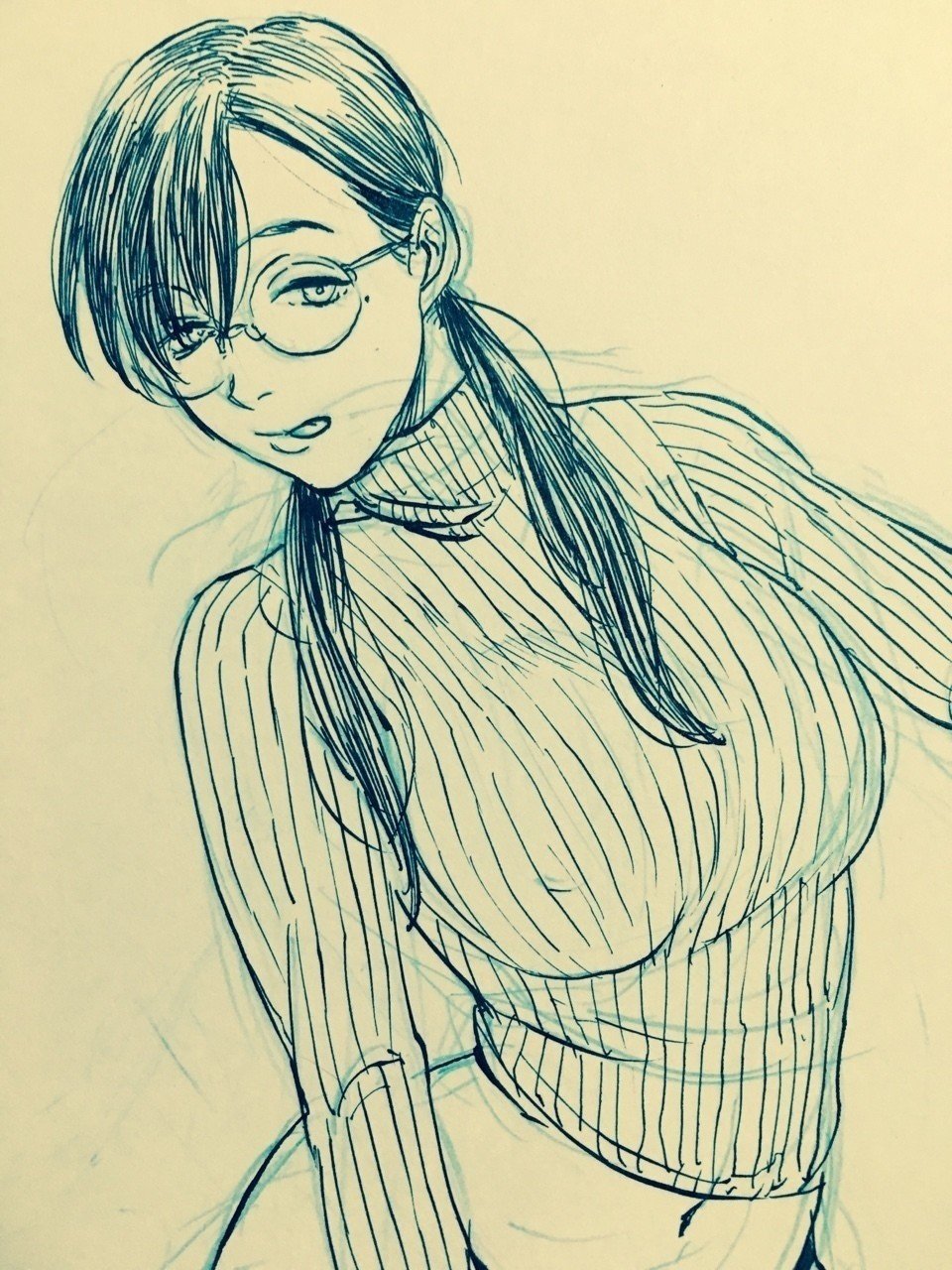 眼鏡　　巨乳 ツインテールで眼鏡で巨乳｜ロッキー