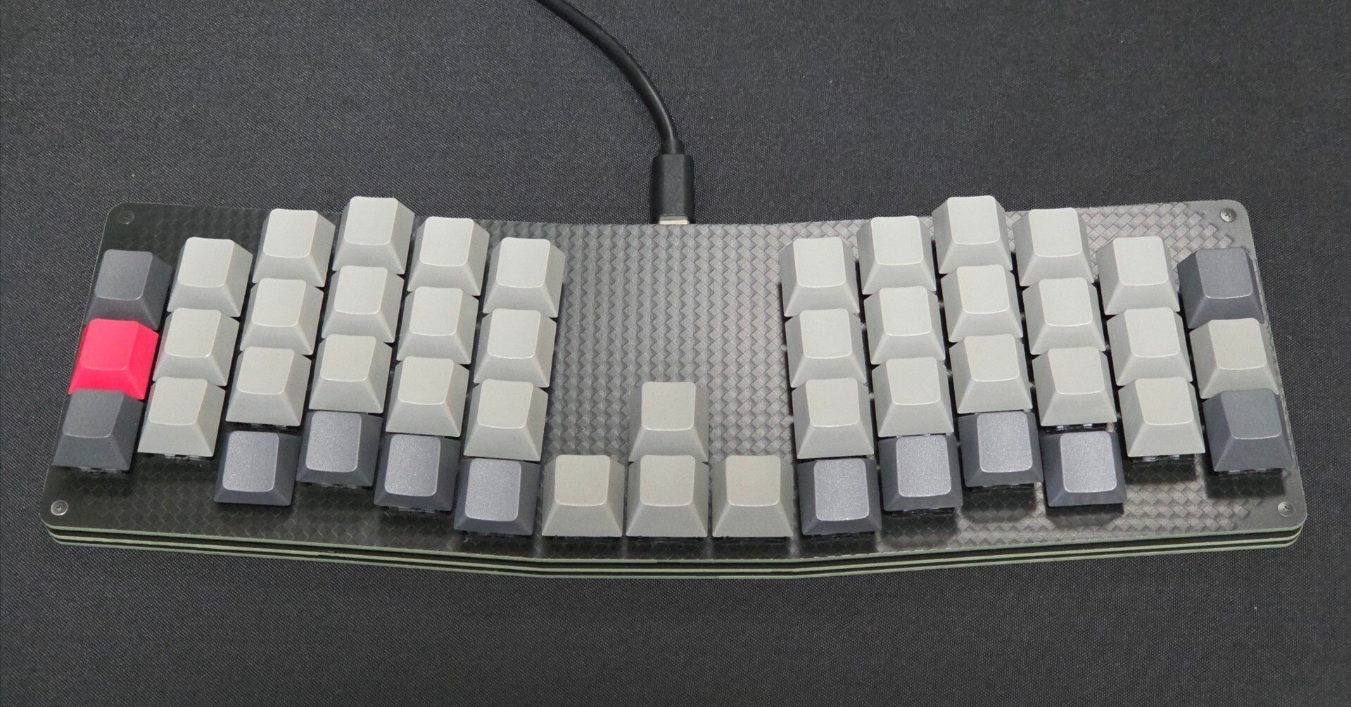 自作キーボード「ShortBow v2.0」の紹介と沼の終わり｜りゅうせいのたき